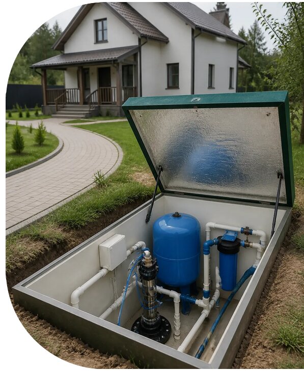 Автономное водоснабжение дома в Узловой от 152775 р. | АПаруса-Злв