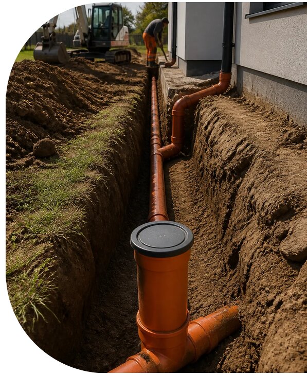 Прокладка канализации в частном доме в Узловой от 50925 р. | АПаруса-Злв